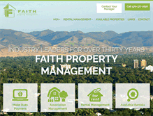 Tablet Screenshot of faithproperty.com